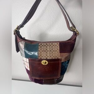 Coach Bleeker Legacy Leather Patchwork Duffle Crossbody/ Shoulder Bag